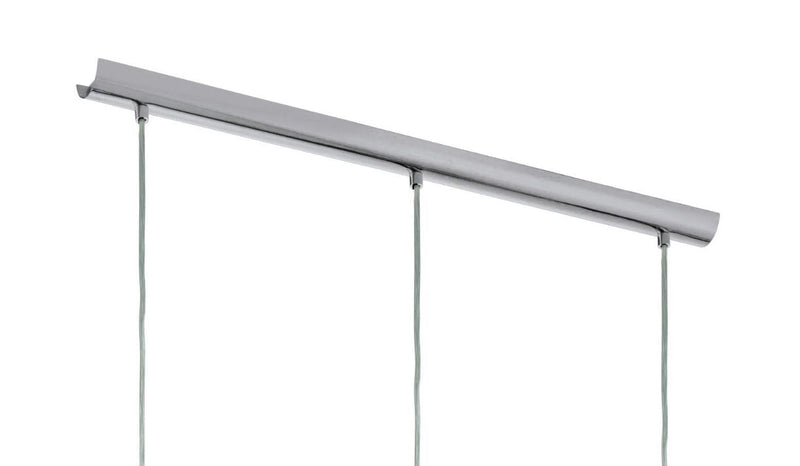 Carregue imagem no visualizador da galeriaCandeeiro de Tecto Suspenso Cromado com Vidro Transparente ROCAMAR EGLO
