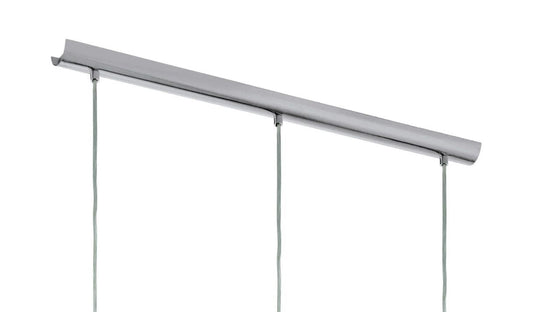 Candeeiro de Tecto Suspenso Cromado com Vidro Transparente ROCAMAR EGLO