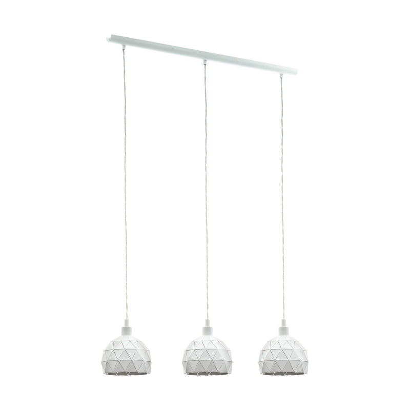 Carregue imagem no visualizador da galeriaCandeeiro de Tecto Suspenso com Design Moderno e Abajures Brancos ROCCAFORTE EGLO

