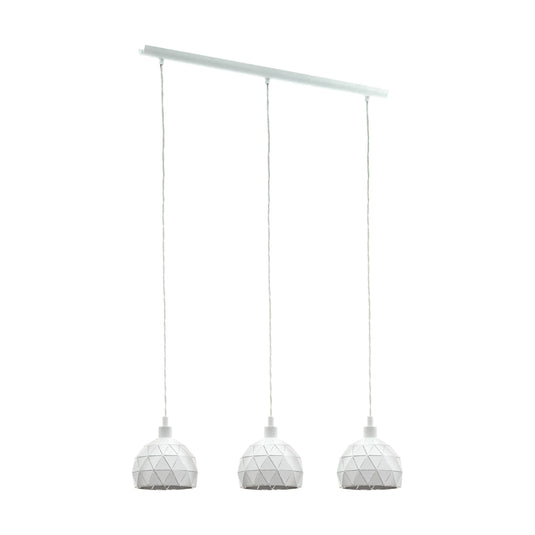Candeeiro de Tecto Suspenso com Design Moderno e Abajures Brancos ROCCAFORTE EGLO