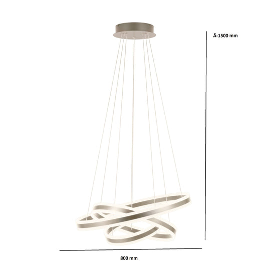 Candeeiro de Teto Suspenso Moderno com LED Regulável Tonarella EGLO