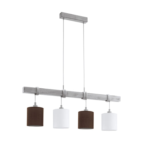 Candeeiro de Tecto Suspenso Vintage Eglo TOWNSHEND 2 branco 49927 