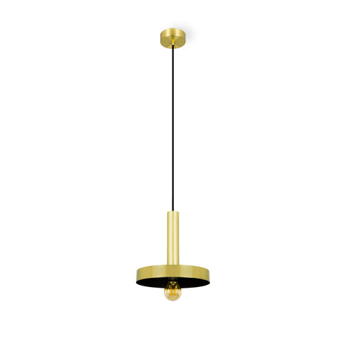 Candeeiro de Tecto Suspenso Whizz Ouro Satinado Faro 