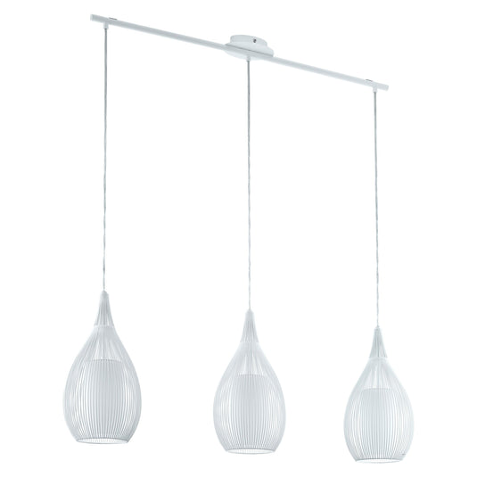 Candeeiro de Tecto Suspenso Branco com Vidro Opalino RAZONI EGLO