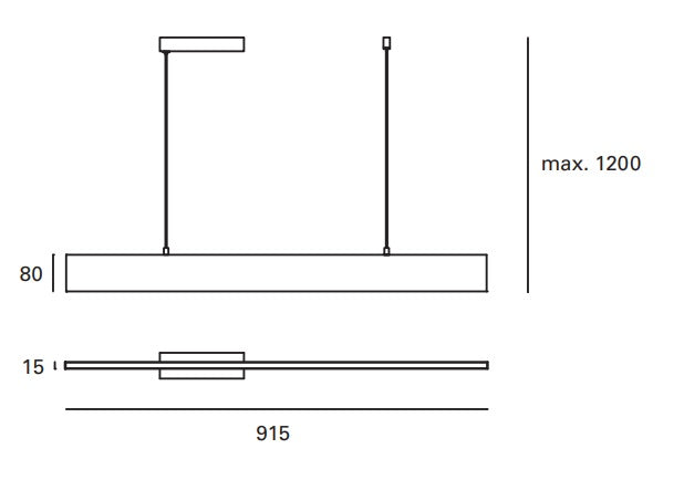 Carregue imagem no visualizador da galeriaCandeiro de Tecto Suspenso Forlight Thin LED Branco DE-0510-BLA 
