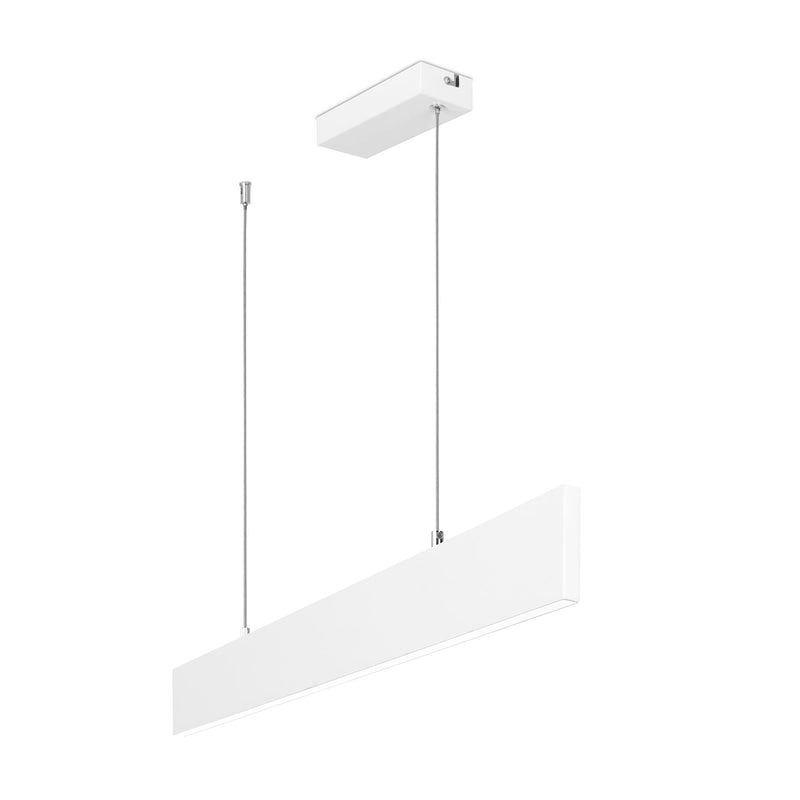 Carregar imagem no visualizador da galeria Candeiro de Tecto Suspenso Forlight Thin LED Branco DE-0510-BLA 
