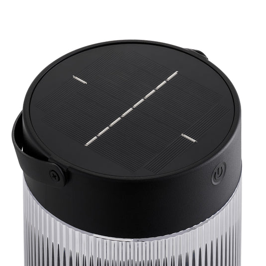 Candeeiro de mesa portátil solar, sem fios, com bateria, exterior e interior, em preto - Coupar - Nordlux
