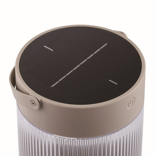 Candeeiro de mesa portátil solar, sem fios, com bateria, exterior e interior, cor de areia - Coupar - Nordlux
