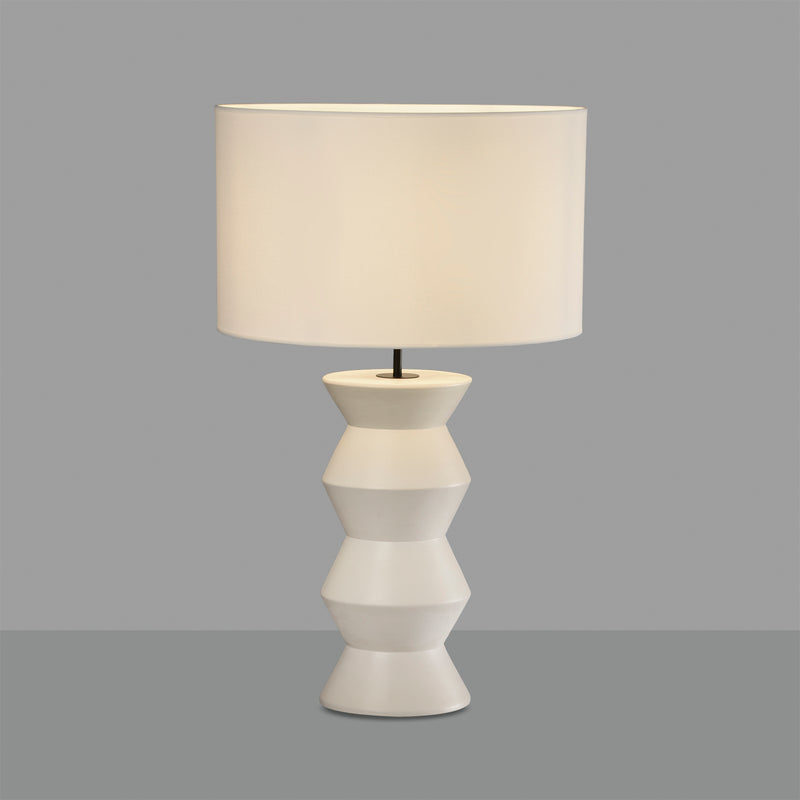 Load image into Gallery viewer, White ceramic table lamp
