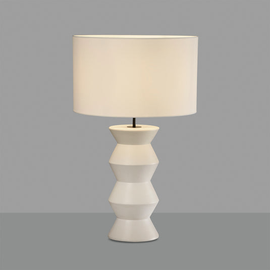 White ceramic table lamp