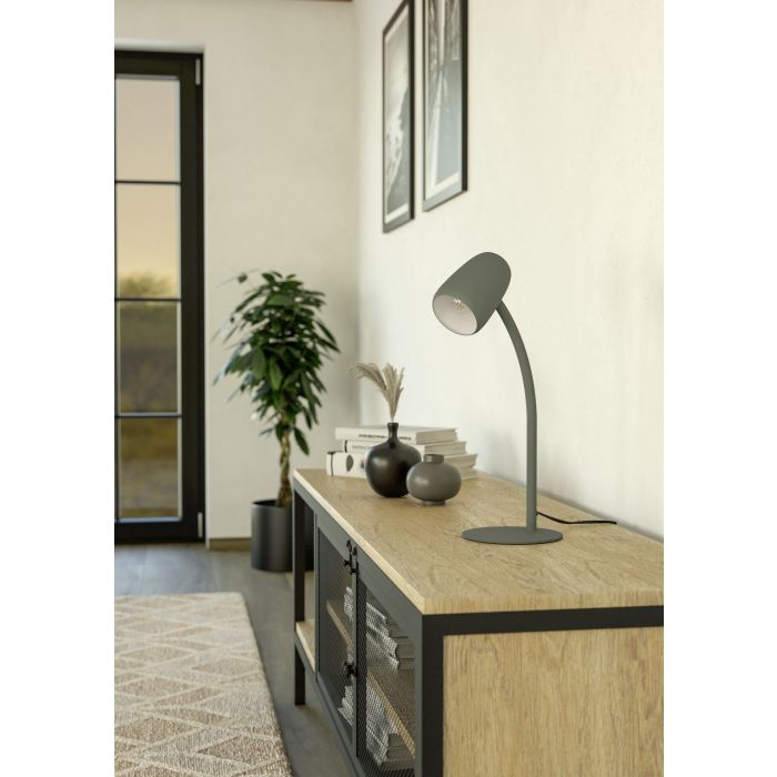 Load image into Gallery viewer, Candeeiro de Mesa Verde Lodengrün com Braço Articulado CARLO EGLO
