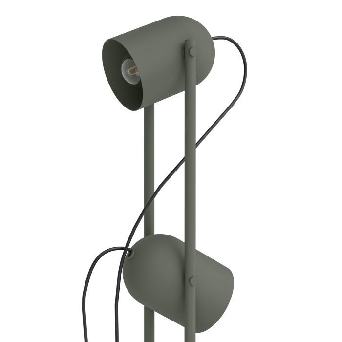 Load image into Gallery viewer, Candeeiro de Pé TILSTON Verde Musgo com Focos Orientáveis E14
