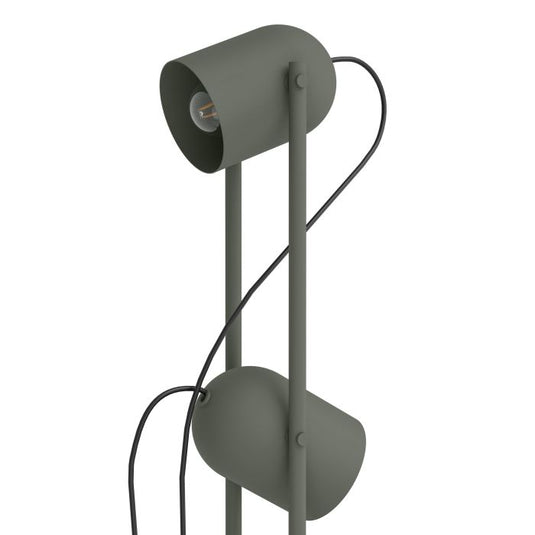 Candeeiro de Pé TILSTON Verde Musgo com Focos Orientáveis E14