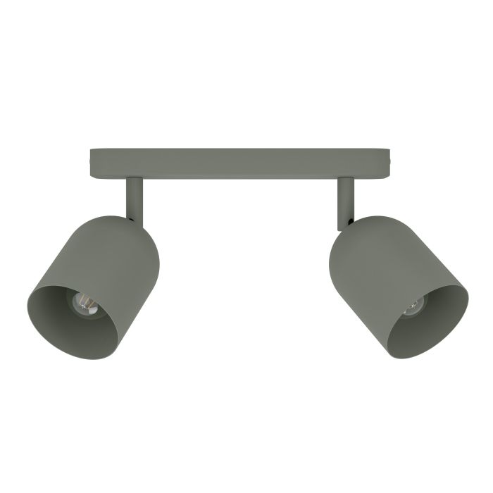 Load image into Gallery viewer, Foco de Teto com Dois Focos E14 Verde Musgo Mate TILSTON EGLO
