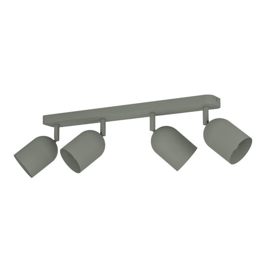 Foco de Barra com Quatro Focos Ajustáveis Verde Musgo TILSTON EGLO