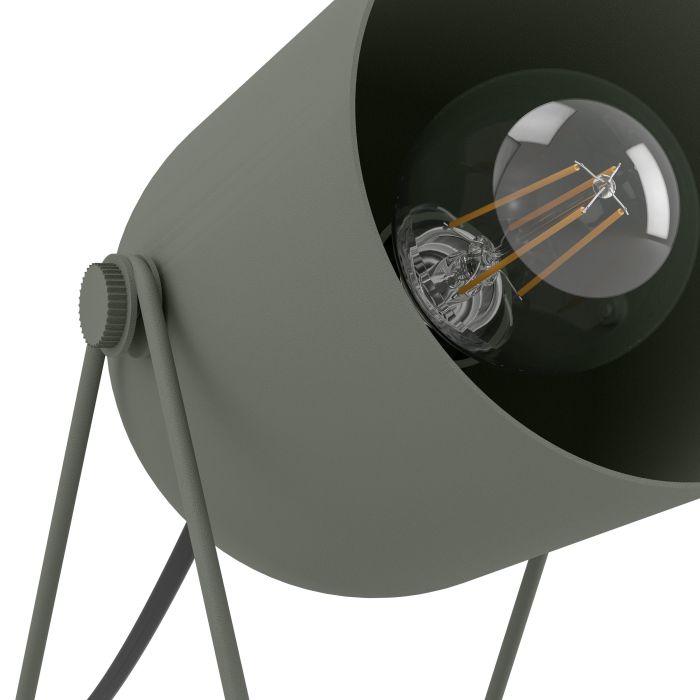 Load image into Gallery viewer, Candeeiro de Mesa com Abajur Inclinado Verde Musgo TILSTON EGLO
