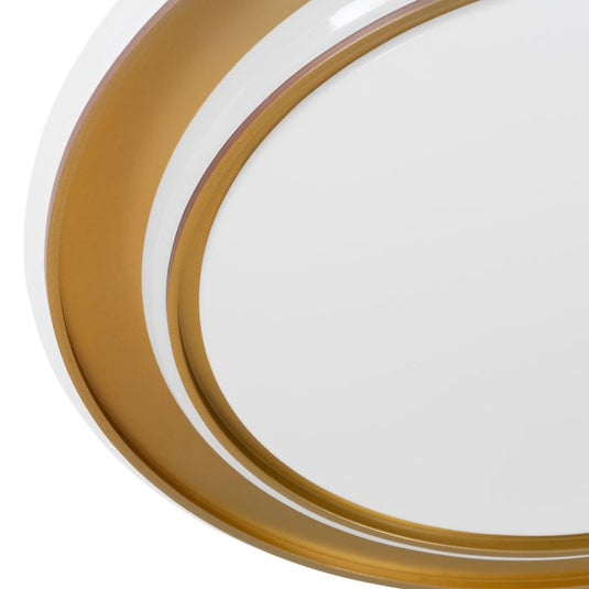 Candeeiro de teto LED branco e dourado MOSCHETTA EGLO