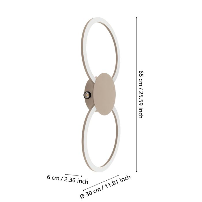 Load image into Gallery viewer, Candeeiro de teto LED com design geométrico VENTICELLO 1 EGLO
