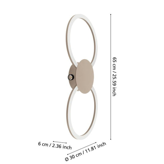 Candeeiro de teto LED com design geométrico VENTICELLO 1 EGLO