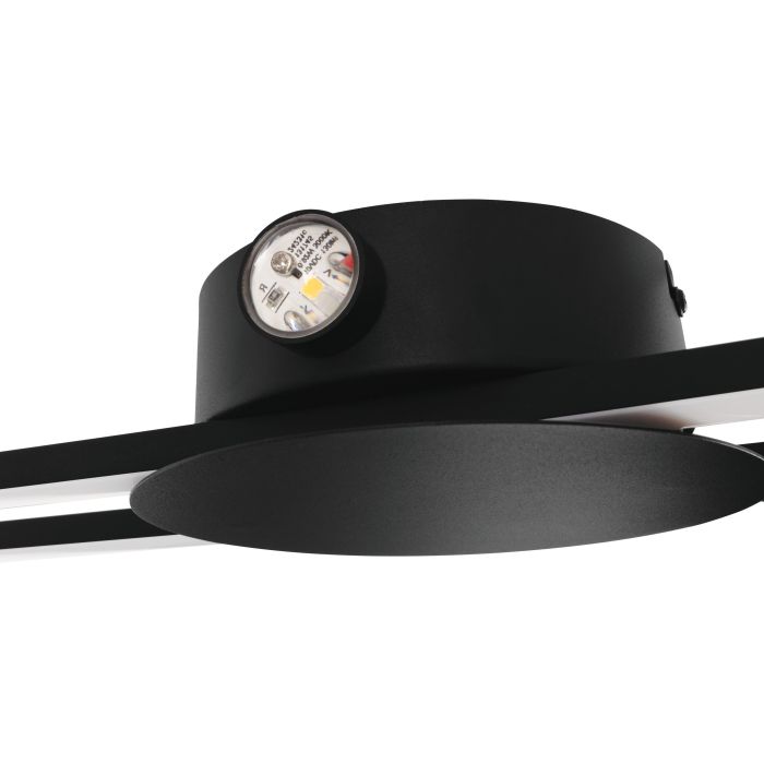 Load image into Gallery viewer, Candeeiro de teto LED com corpo metálico preto VENTICELLO EGLO
