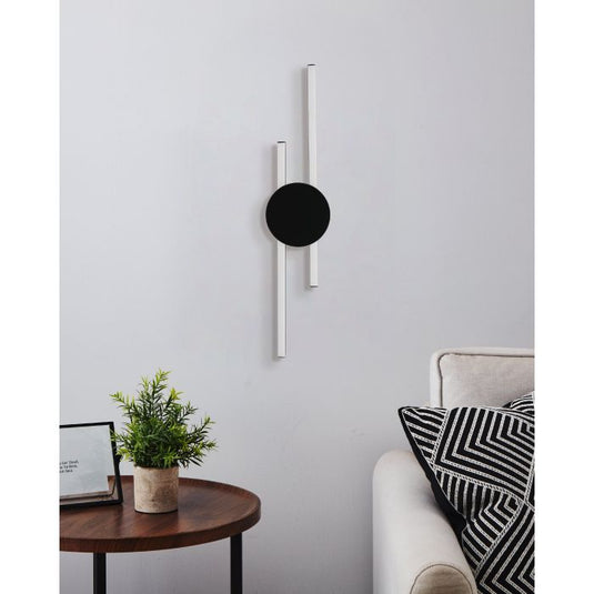 Candeeiro de teto LED com corpo metálico preto VENTICELLO EGLO