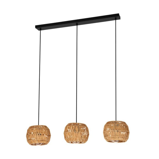 Candeeiro de Teto SHELDON com Difusores em Corda Natural - EGLO