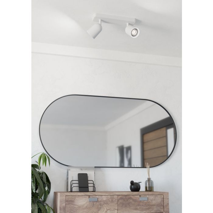 Cargue la imagen en el visor de la galería, Foco de Teto Branco com Dois Focos Ajustáveis CAMALDOLI EGLO
