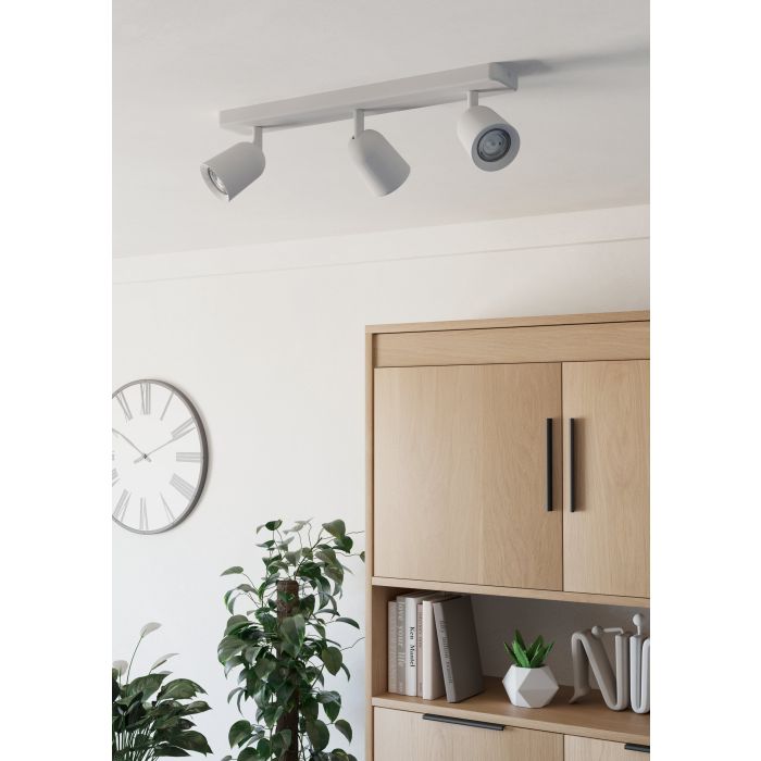 Carregue imagem no visualizador da galeriaProjetor de Trilho CAMALDOLI 3 Spots GU10 Branco - Iluminação Direcionada
