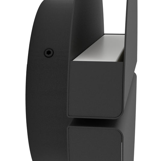 Aplique de Parede LED em Aço Inoxidável Preto com Luz Ajustável PIANOSA EGLO