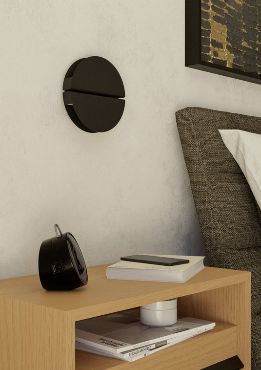 Aplique de Parede LED em Aço Inoxidável Preto com Luz Ajustável PIANOSA EGLO