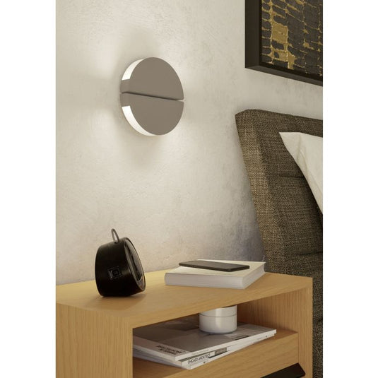 EGLO PIANOSA Aplique de Parede LED Redondo 18cm Areia IP44