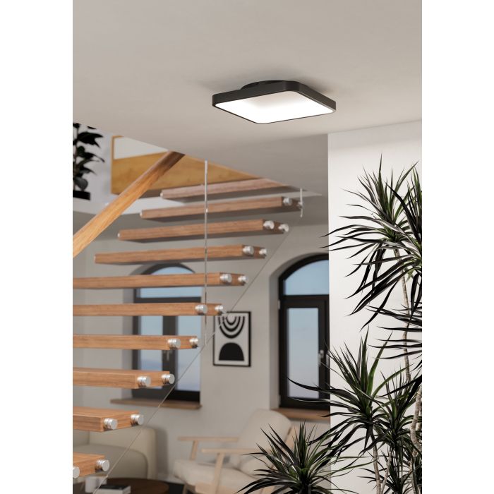 Cargue la imagen en el visor de la galería, Candeeiro de teto LED com controlo inteligente LORETELLO-Z EGLO

