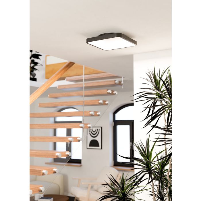 Cargue la imagen en el visor de la galería, Candeeiro de teto LED com controlo inteligente LORETELLO-Z EGLO
