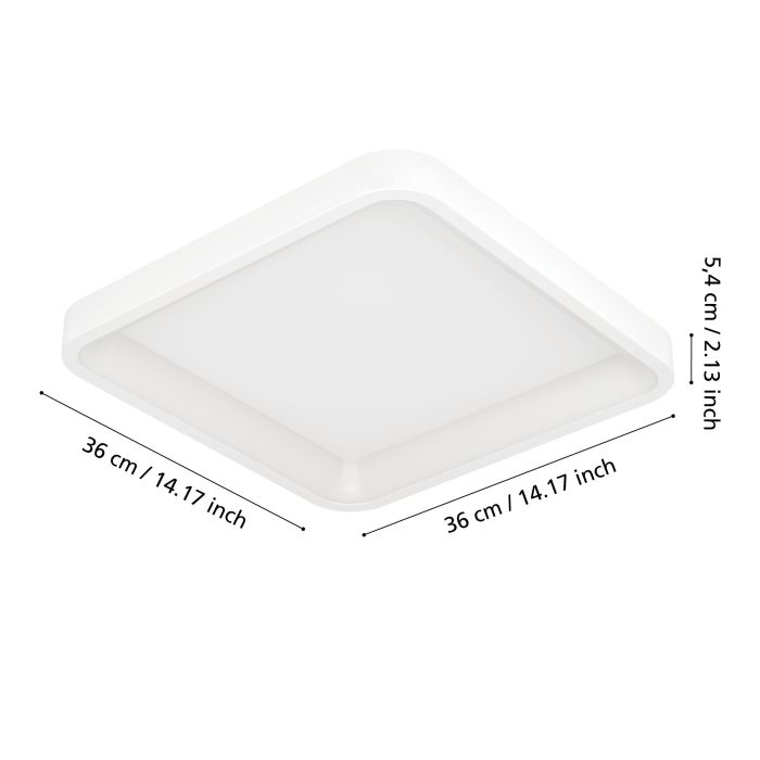 Cargue la imagen en el visor de la galería, Candeeiro de teto LED moderno e minimalista LORETELLO-Z EGLO
