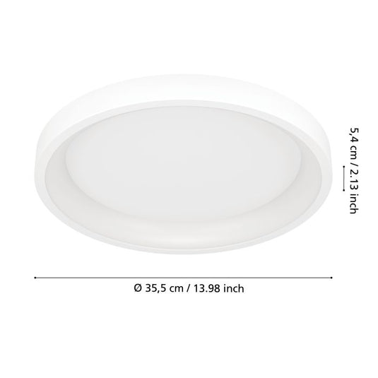 Candeeiro de teto LED branco fosco moderno LORETELLO-Z EGLO