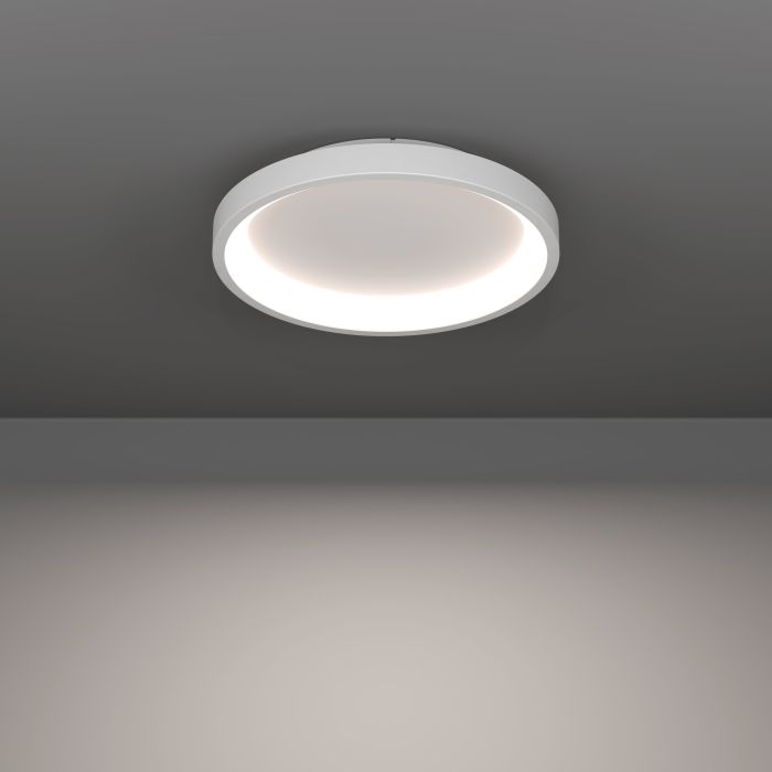 Cargue la imagen en el visor de la galería, Candeeiro de teto LED branco fosco moderno LORETELLO-Z EGLO
