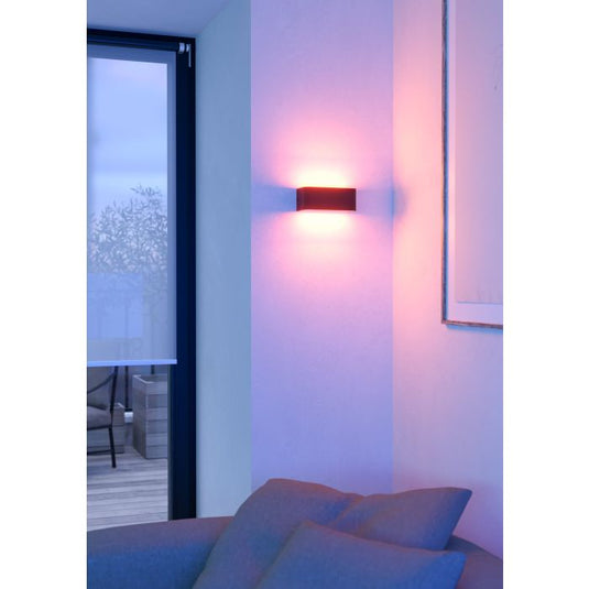Aplique Exterior Preto com Função CCT e RGB SANIA-Z EGLO