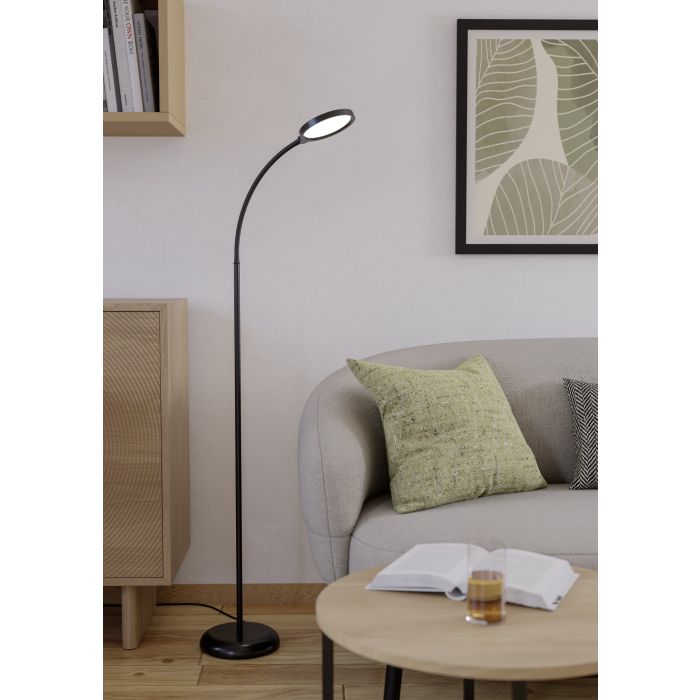 Load image into Gallery viewer, Candeeiro de pé com pescoço flexível e LED regulável LAURO EGLO
