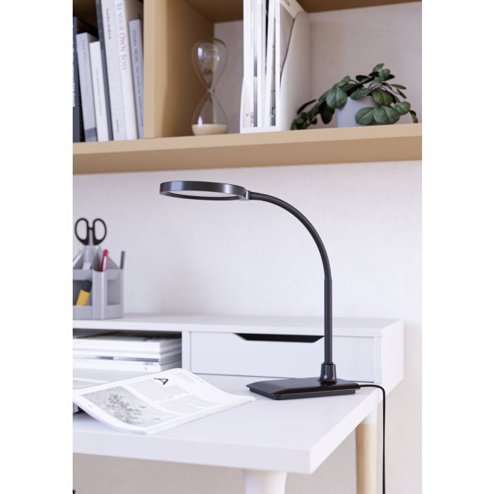 Load image into Gallery viewer, Candeeiro de mesa LED com braço flexível e luz ajustável LAURO EGLO
