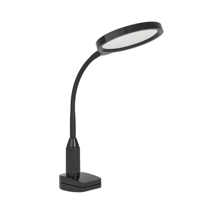 Load image into Gallery viewer, Candeeiro de Secretária LED-CCT com Clip Preto Mate LAURO EGLO
