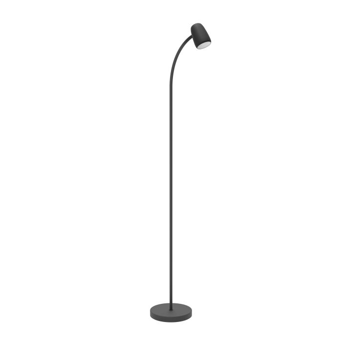 Load image into Gallery viewer, CARLO Candeeiro de Pé Preto EGLO - Luz Ajustável 85cm
