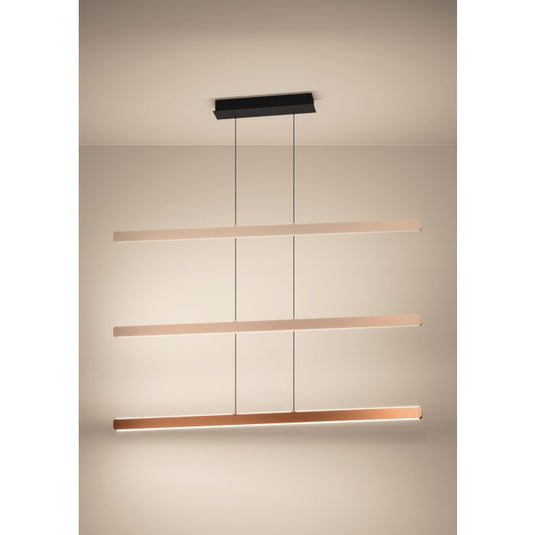 Candeeiro de teto LED ajustável em alumínio e aço bronze CIGGIANO EGLO