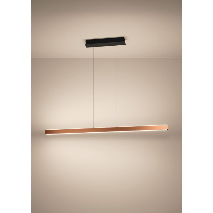 Chargez l'image dans la visionneuse de la galerie, Candeeiro de teto LED ajustável em alumínio e aço bronze CIGGIANO EGLO
