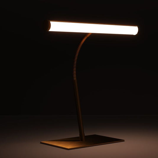 Candeeiro de Mesa LED com Pescoço Flexível Latão Escovado RICCIONE EGLO
