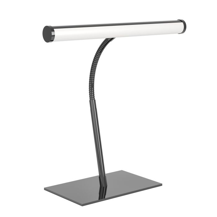 Load image into Gallery viewer, Candeeiro de Mesa LED Níquel Nero com Pescoço Flexível RICCIONE EGLO
