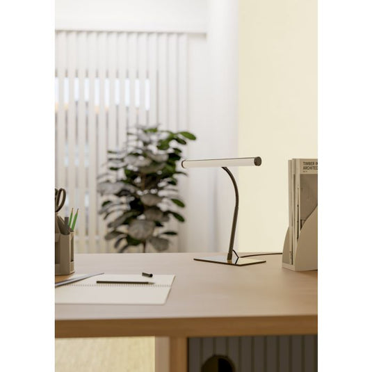 Candeeiro de Mesa LED Níquel Nero com Pescoço Flexível RICCIONE EGLO