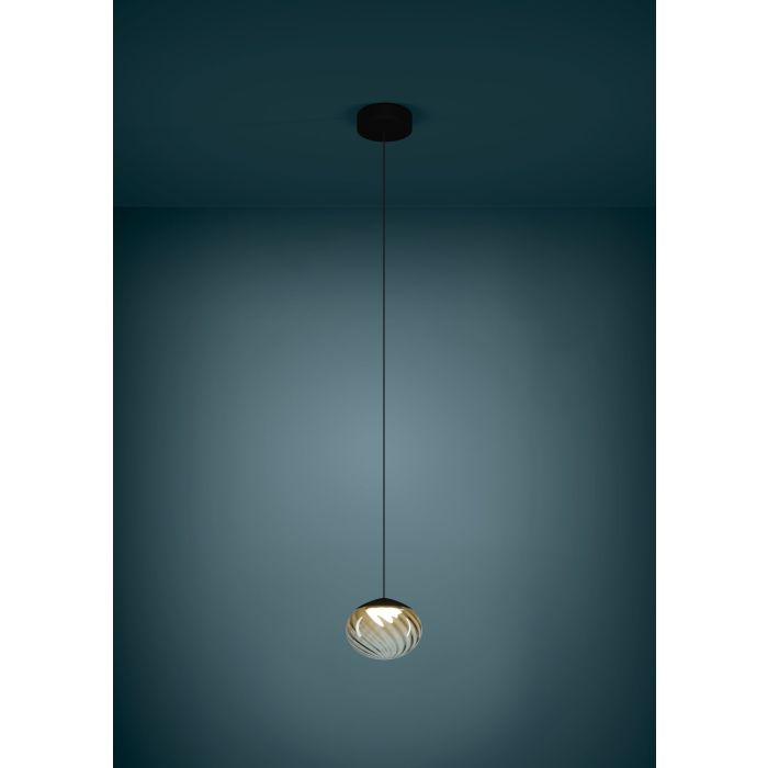 Chargez l'image dans la visionneuse de la galerie, Candeeiro de teto elegante com difusor âmbar PANTOJA EGLO
