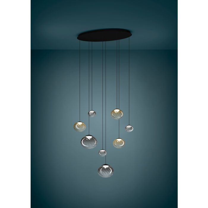 Carregue imagem no visualizador da galeriaCandeeiro de teto LED com 8 lâmpadas PANTOJA EGLO
