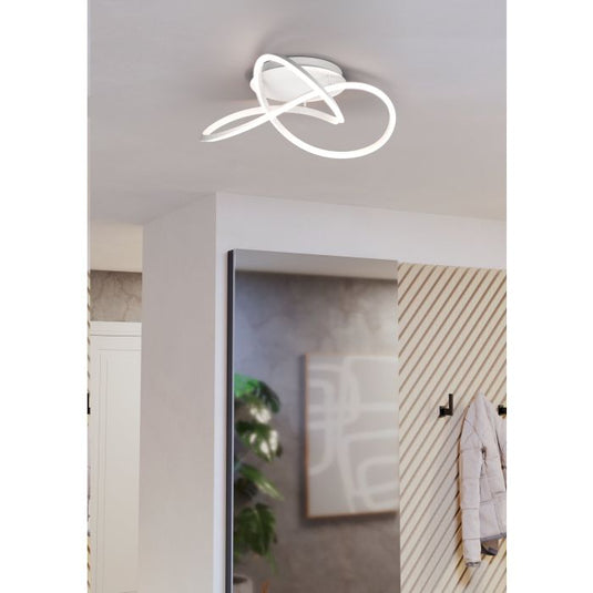Candeeiro de teto elegante com arcos entrelaçados RIAZA EGLO