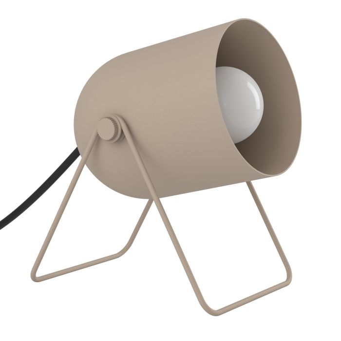 Load image into Gallery viewer, Candeeiro de Mesa Minimalista com Abajur Inclinado Areia TILSTON EGLO
